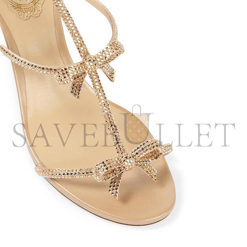 RENE CAOVILLA CATERINA GOLD SANDAL 80 C08003